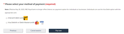5. Proceed to pay